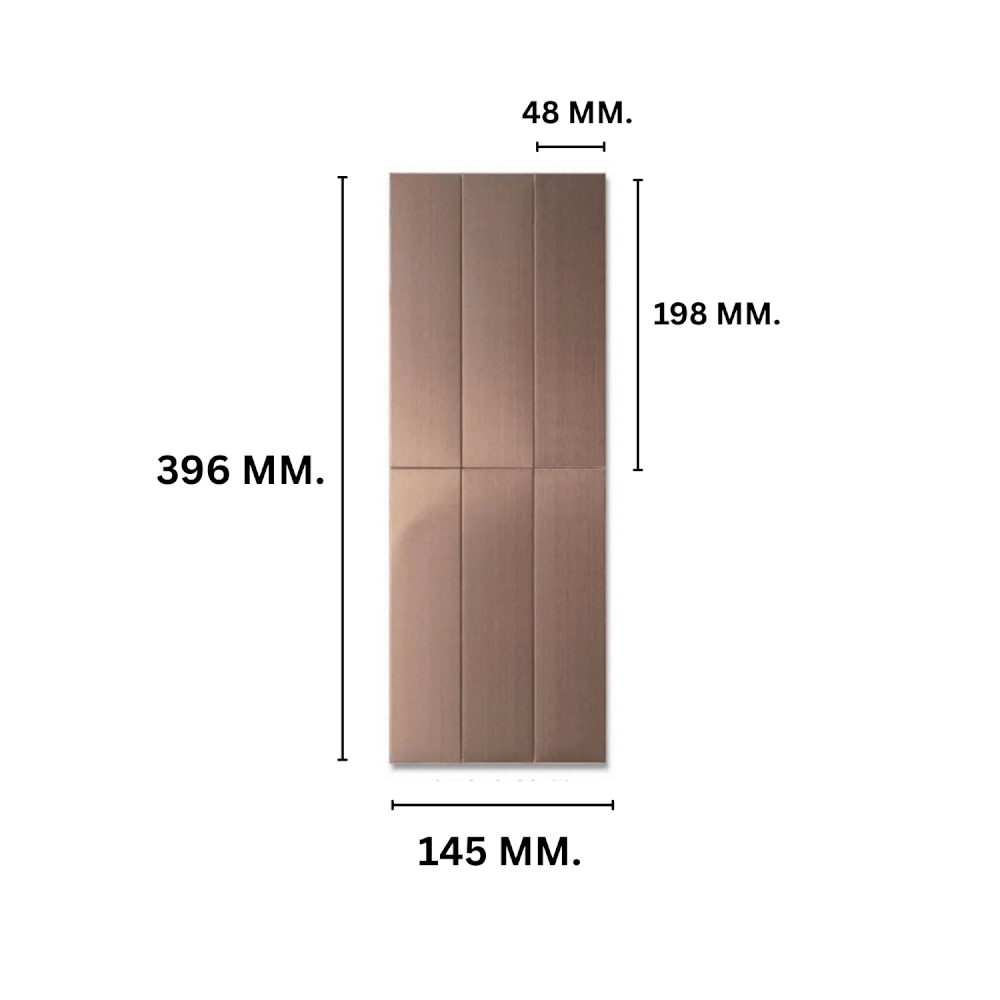 โมเสค TIMELESS TILES รุ่น LUSTO 39.6X14.5 ซม. สีทอง ROSE GOLD ผิวด้านแฮร์ไลน์_1